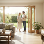 Premium Custom Made Oak Bifold Clear Glazed Doors - Standard and Custom Sizes Available