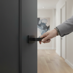 Premium Designer Square Lever Door Handle Set in Matt Black Finish - Modern and Durable for Stylish Internal Doors - Image 2