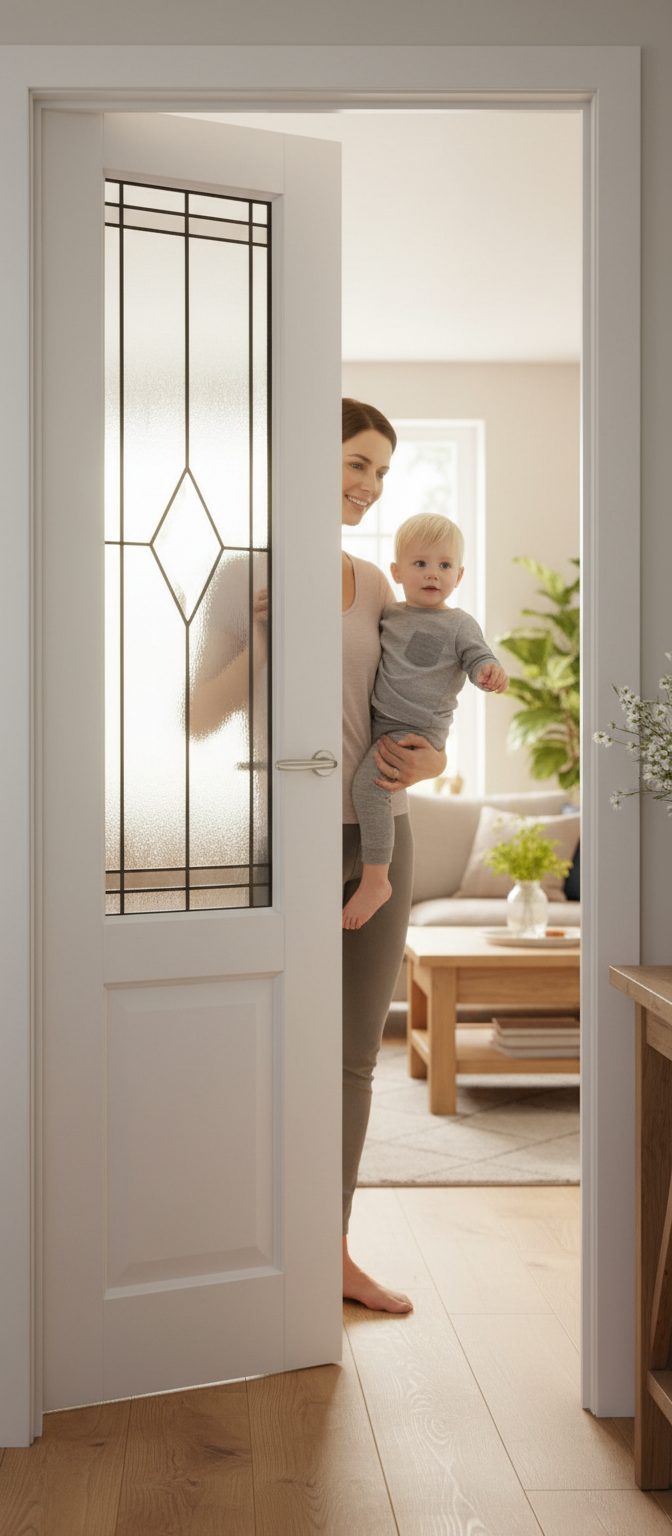 Premium Custom Made White Primed Internal Door with 38mm Thickness and Bevel Profile Options