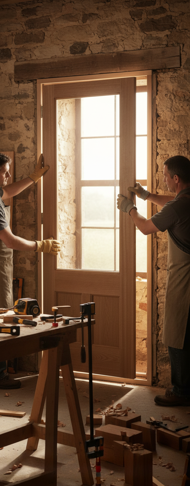 Premium Unglazed Hardwood External Door with Solid Construction for Enhanced Light Entry