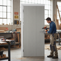 Premium Solid Core Light Grey Ash Internal Door with Closed Grain Finish and FSC Certified Options