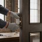 Premium 3-Inch Bathroom Lock in Antique Brass Finish with Fire Rating and Compatibility Features