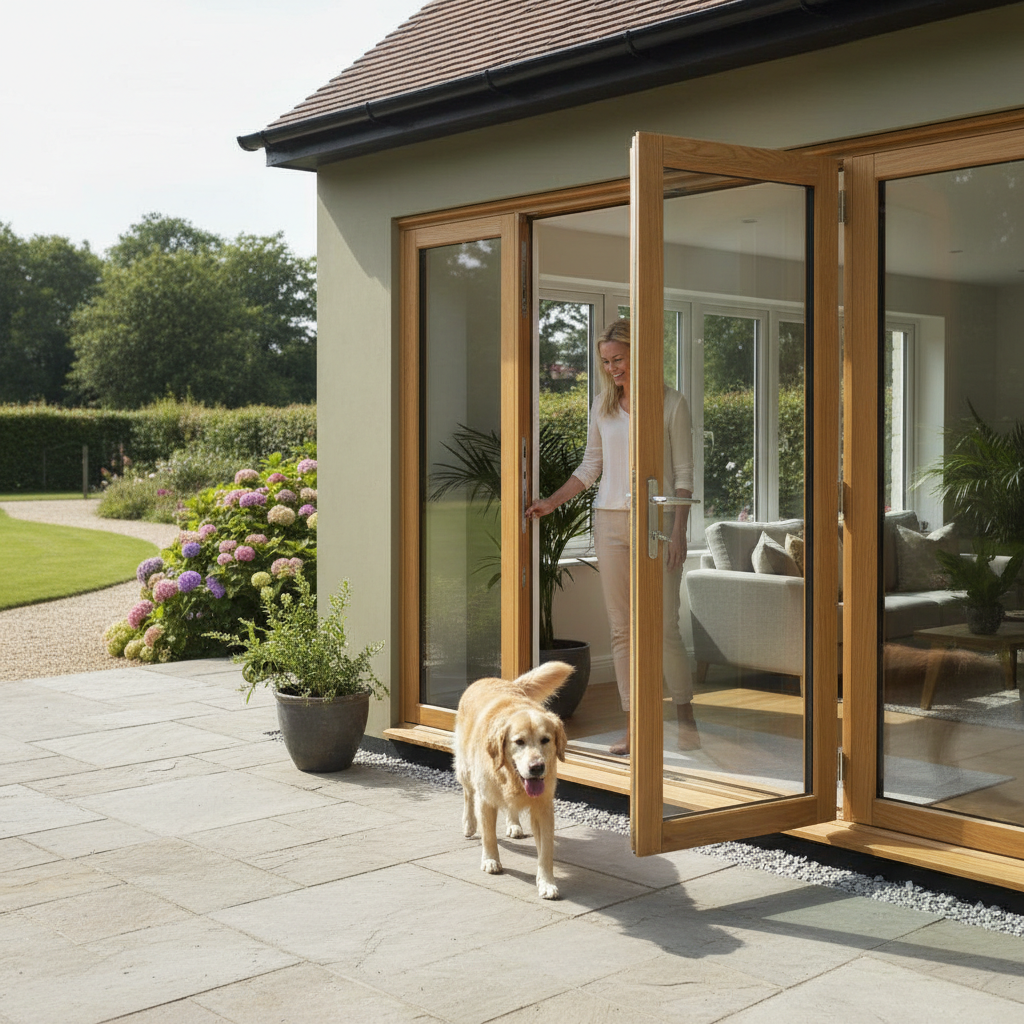 Premium 6ft Slimline External French Door Set with Double-Glazed Units and Advanced Security Features