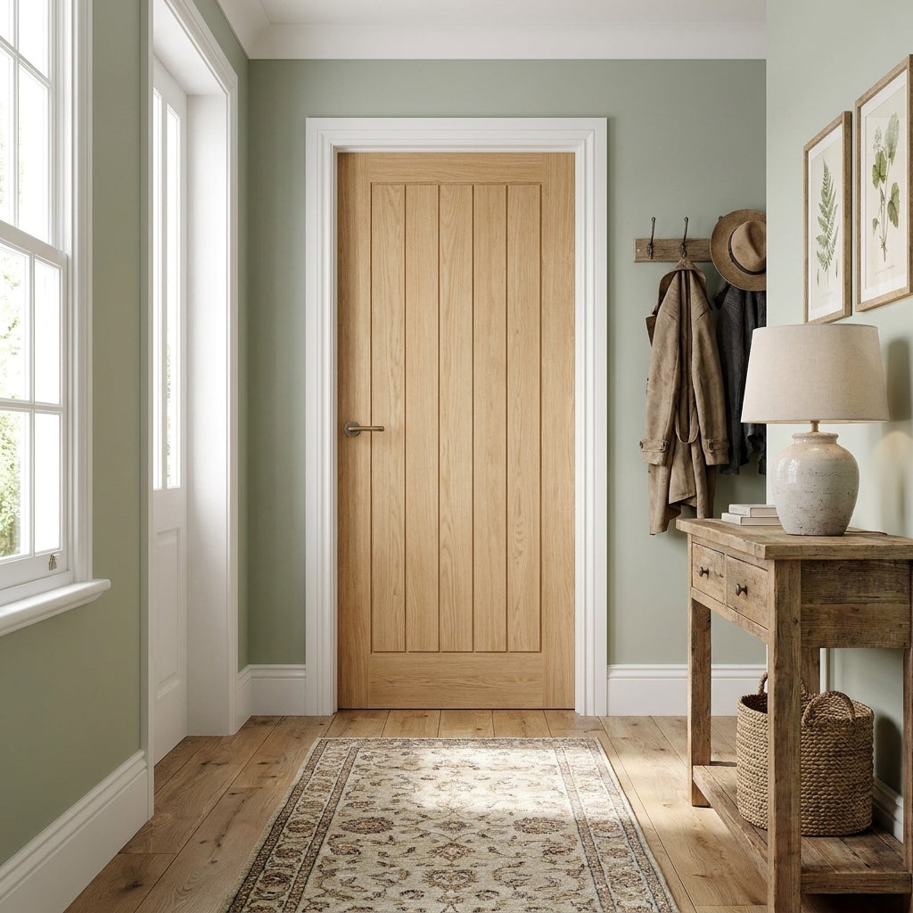 Internal Oak Door Made-to-Measure Unfinished Farley
