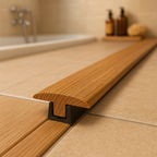 Connecting Profile Door Bar in Golden Oak, 990mm Length - detail view