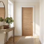 Internal Oak FD30 Fire Door Made-to-Measure Unfinished Solid Core