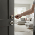 Premium Door Handle Pack with Contemporary Lever Design and Satin Chrome Finish - Includes Hinges and Latch Options