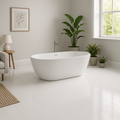 High Gloss White 6mm Rigid Core Plank LVT Flooring