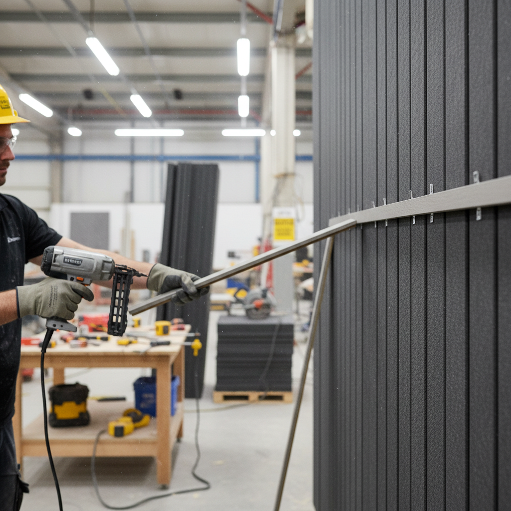 Premium 2.4m Wall Panelling Trim in Light Grey for Elegant Interior Design - High-Quality Professional Grade for Industrial and Commercial Applicat...