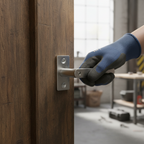 Premium 78mm (3'') Bolt Through Tubular Latch in Satin Chrome Finish for Fire Door Compatibility