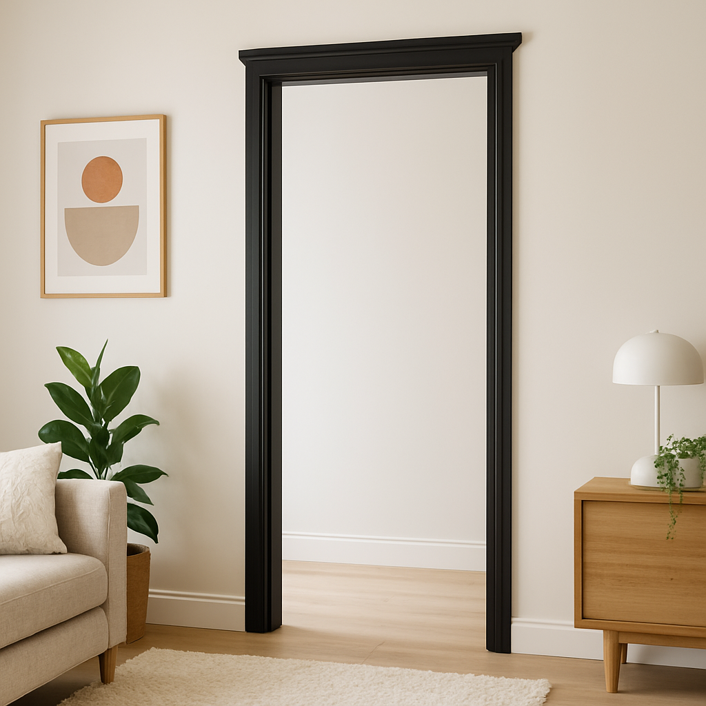 Jet Black Door Lining Set - Fully Finished, Complete Installation Kit