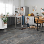 Premium 8mm Moisture Resistant Laminate Flooring with Aquastop Surface for Stylish Stone Look