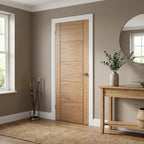 FD30 Fire Door Internal Oak Made-to-Measure, Fully Finished with Solid Core