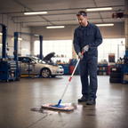 Premium Dual Purpose Mop with Machine Washable Cloth and Sponge for Safe Floor Cleaning