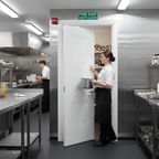 Premium Internal White Primed Fire Door FD30 with Detailed Mouldings and Engineered Construction for Enhanced Safety