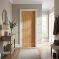 Internal Oak Door Fully Finished with Arched Square Top Design
