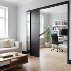 Premium Heavy Duty Pocket Door System with Galvanized Steel Frame and Adjustable Jambs for Smooth Operation