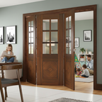 Premium Clear Glazed Room Divider with Bi-Folding Doors and Top Hung System for Versatile Space Management