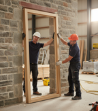 Premium Fully Finished Oak External Door Frame Kit for Easy Assembly, Suitable for Various Door Sizes