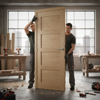 Premium Internal Oak Fire Door with Solid Core, FD30 Rating and Custom Sizes Available