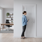 Premium White Internal Fluted Pattern 10 Panelled Door with Solid Core and Eco-Friendly Timber Construction - Image 2