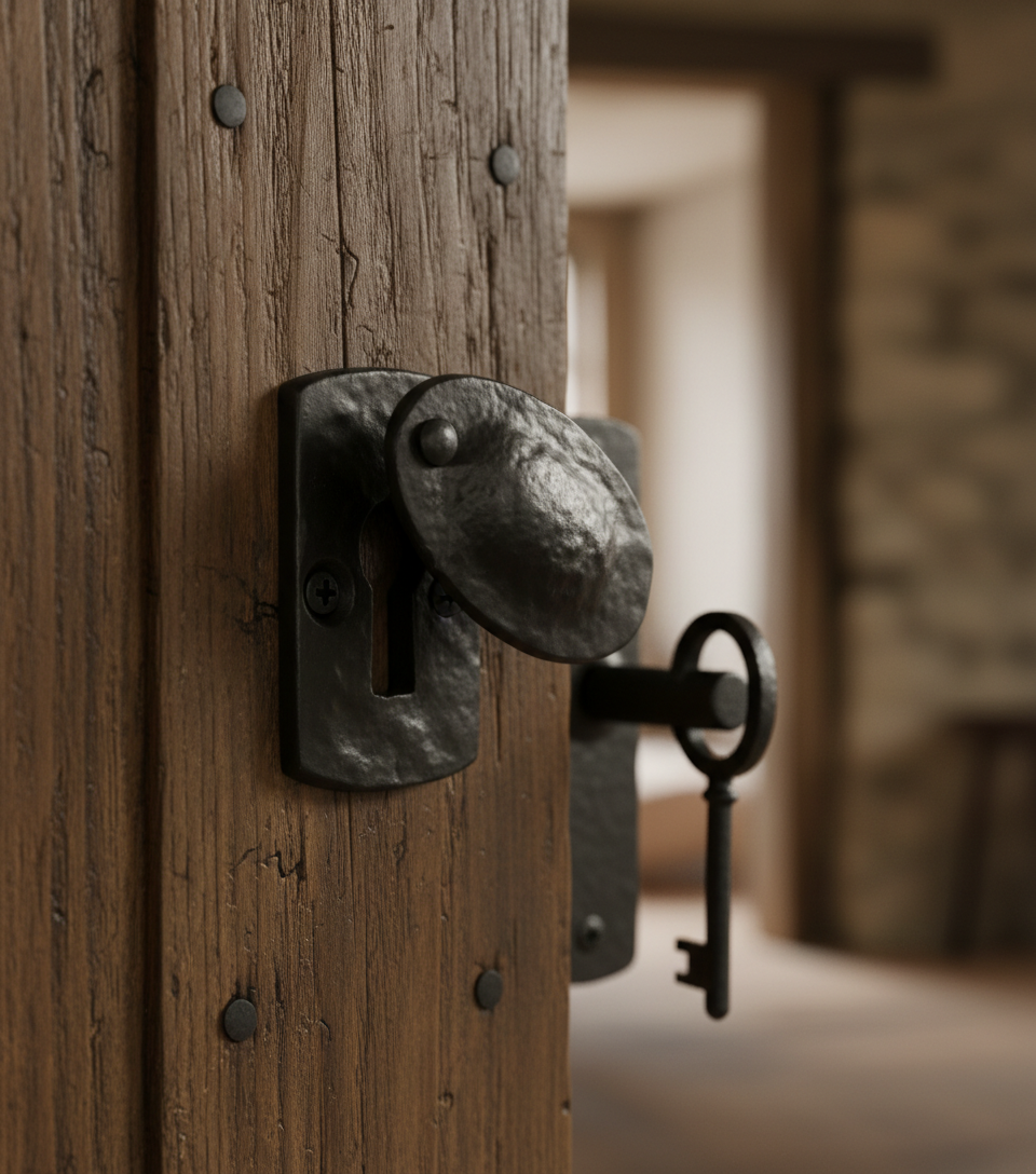 Premium Plaque Covered Escutcheon for Authentic Interior Design and Classic Aesthetic Appeal