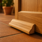 Unfinished Oak Weather Bar for External Use - Timber Construction - detail view