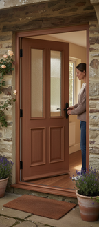 Premium Unglazed Hardwood External Door with Raised Moulding, Suitable for Double Glazing Up to 16mm Thick