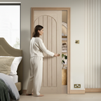 Premium Arched Square Top Pocket Door System with Galvanised Steel Frame and Adjustable Features for Modern Homes