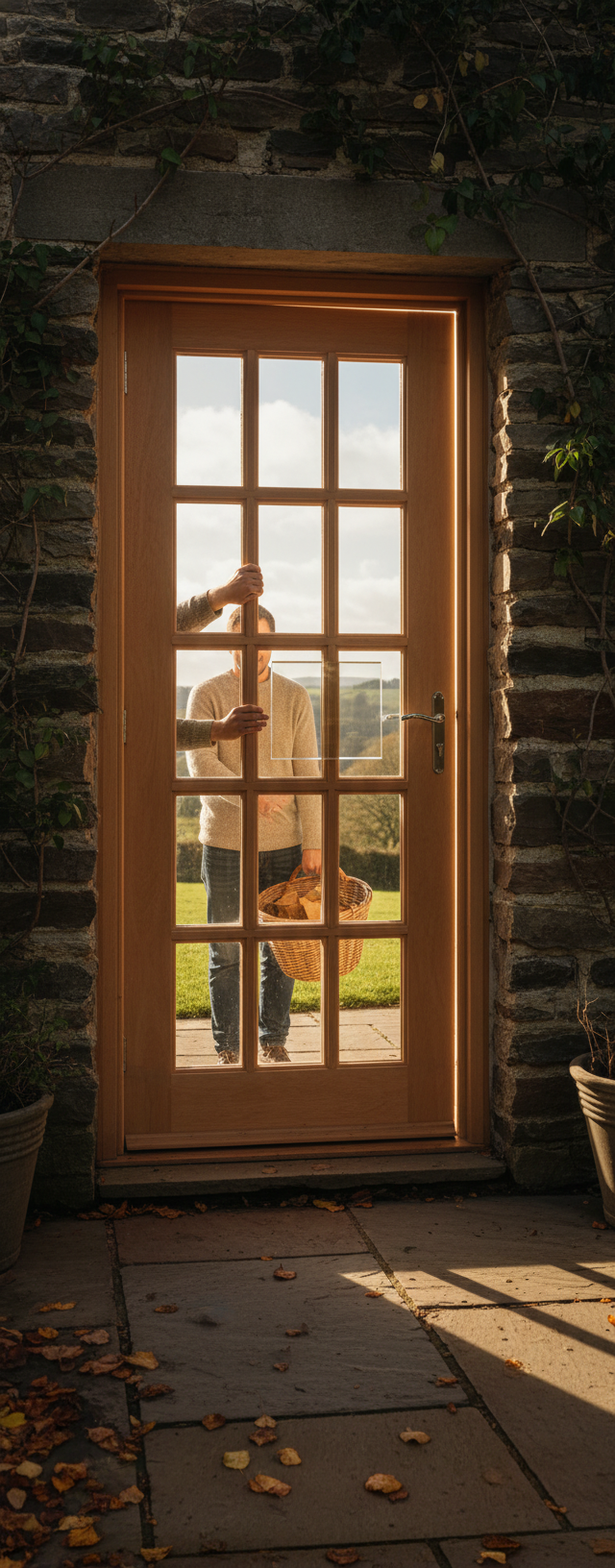 Premium 15 Light Unglazed External Door - Customizable Glazing Options, Untreated for Paint or Stain Finish