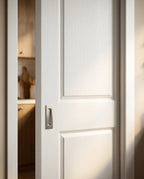 Pocket Door Set, Internal White, 100mm, Hollow Core, Primed Finish, 2 Panel Design - detail view