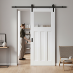 Premium Internal Sliding Door Set with Obscure Glass - 1930's Design, Versatile Panels, and Easy Installation