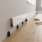 High Gloss White Skirting Board 2400mm x 58mm x 19mm Thickness