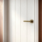 Internal Cottage Laminate Door, White, Fully Finished, Semi-Solid Core - detail view