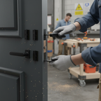 Premium Matt Black Interior Door Handle Pack - Sleek Finish with Hinges and Latch Options for Industrial Style Doors