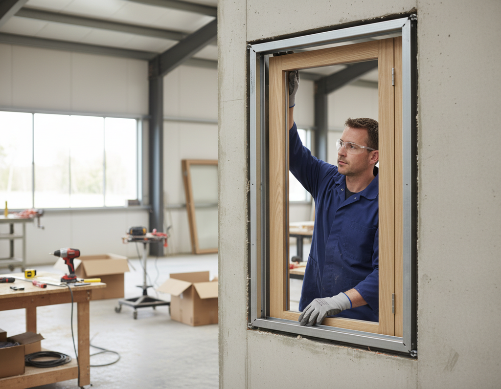 Premium Internal Folding Sliding Modular Door Frame Kit - Space Saving Design for Easy Room Partitioning