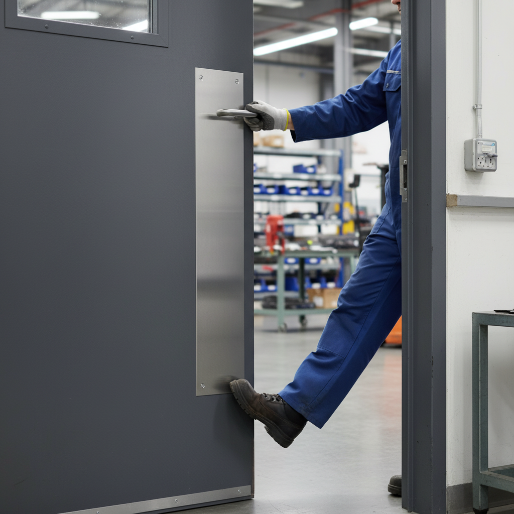 Premium Satin Stainless Steel Kick Plate 800mm x 150mm for Interior Doors - Durable Protection with Modern Design