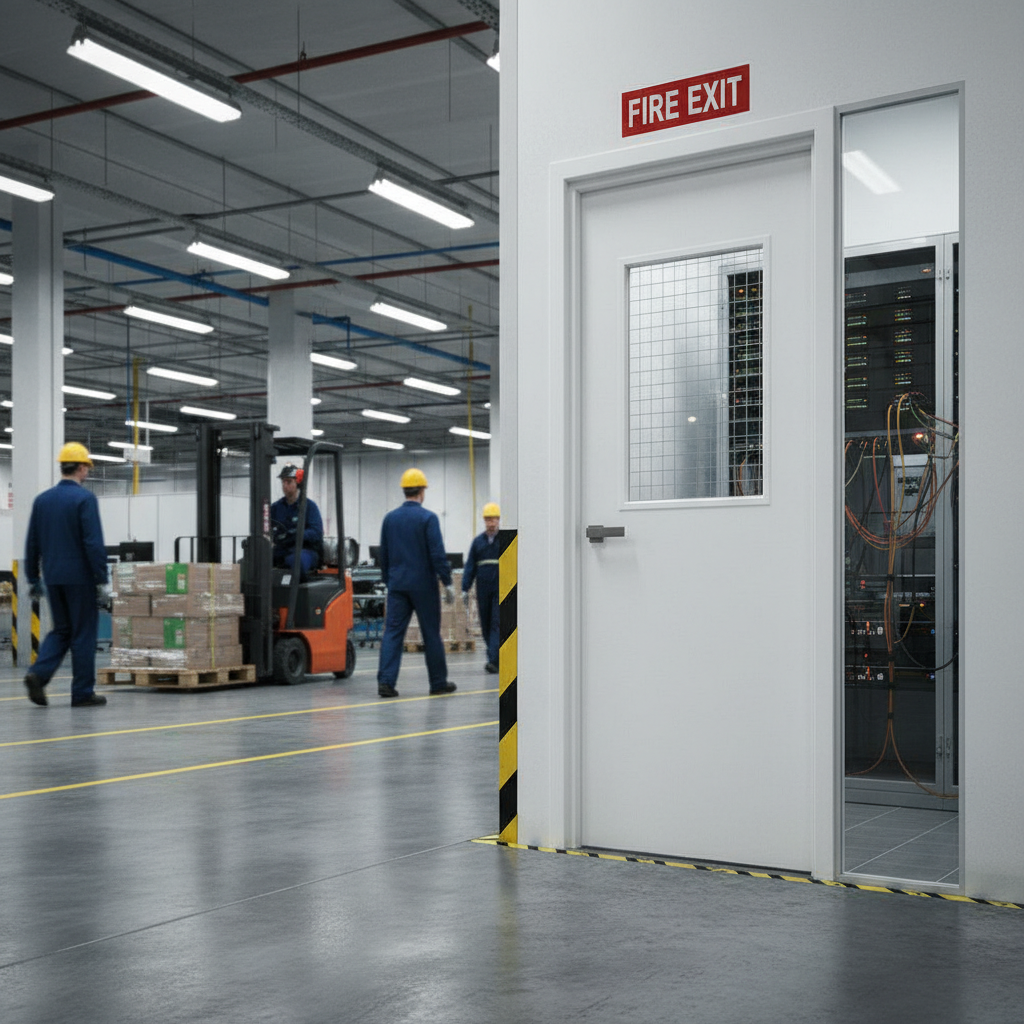 Premium Flush White Primed Fire Door FD30 - Solid Core with Custom Sizes Available