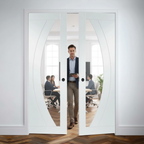 Premium Double Fire Rated Pocket Door System with Galvanised Steel Frame and High-Density Fire-Resisting Jambs