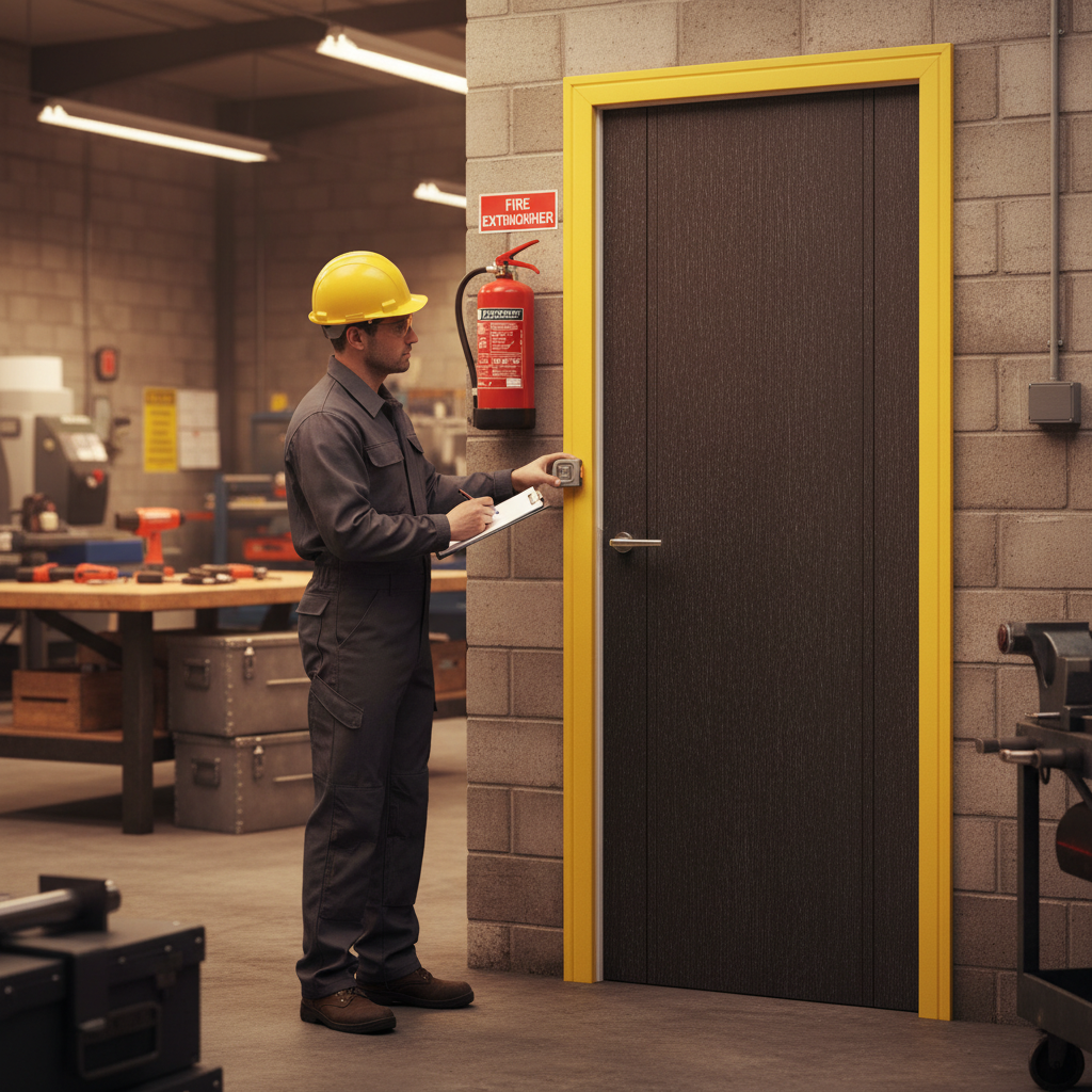 Premium Fire Rated Laminate Door with Textured Finish and 30 Minutes Fire Resistance