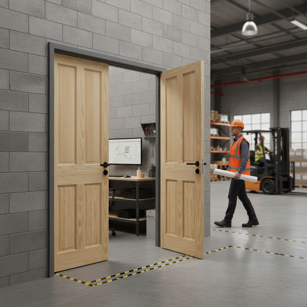 Premium Unfinished Clear Pine 4 Panel Pair Door Set with Customizable Aesthetic and Professional Installation - Image 2