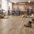 Premium 12mm Laminate Flooring with Bevelled V-Grooved Edges for Real Wood Appearance