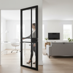 Premium Clear Glazed Internal Door with Solid Engineered Core and Safety Glass - Contemporary Urban Style