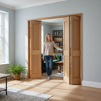 Premium 4 Leaf Bi-Folding Door Set with High-Quality Hardware and Custom Size Options for Room Division