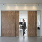 Premium Telescopic 4 Door Sliding System for Interior Wooden Doors - Silent Operation and Seamless Walkway Design