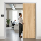 Premium Telescopic Pocket Door System with Wooden Jamb Kit and Anti-Warp Profile for Modern Interiors