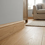 Self-Adhesive End Door Profile, Light Grey Oak, 900mm x 10mm x 25.5mm - detail view