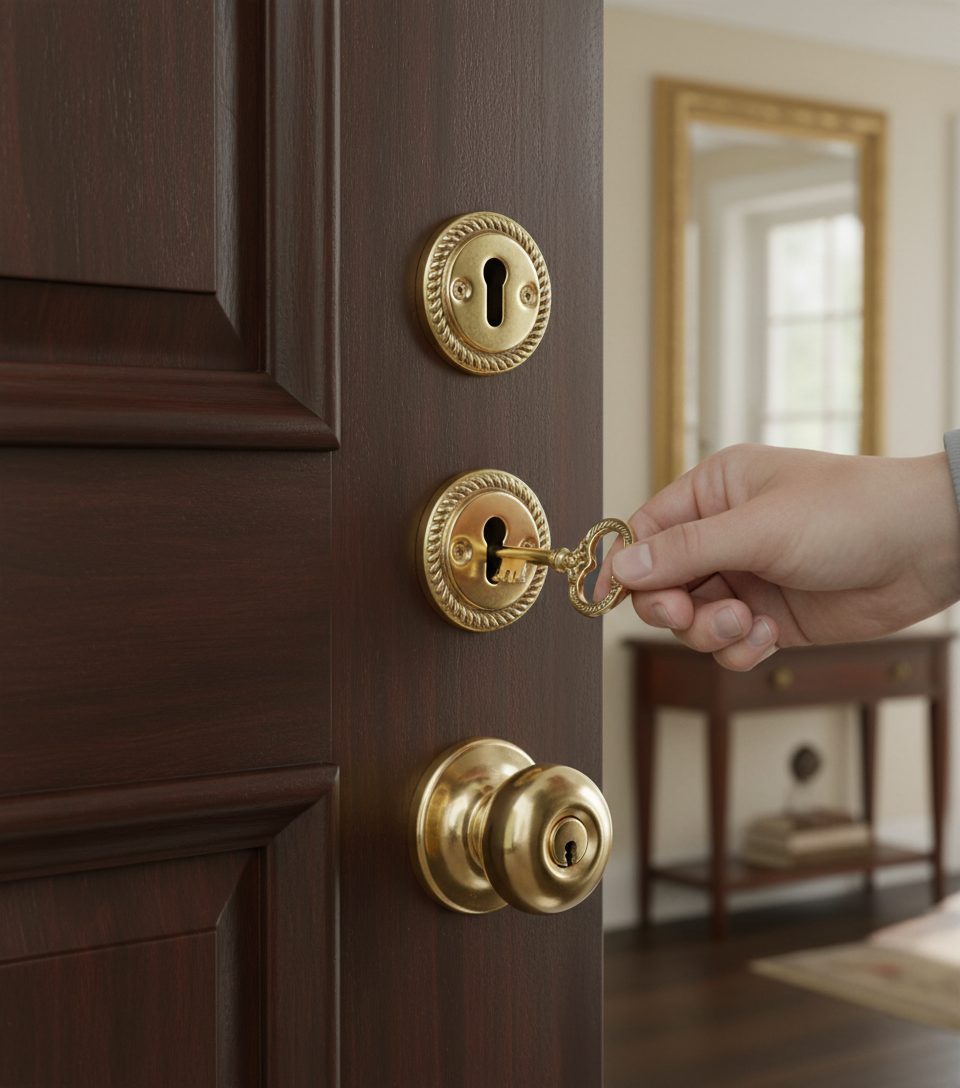 Premium Beaded Escutcheon for Enhanced Door Security - Sold Individually - High-Quality Professional Grade for Industrial and Commercial Applications