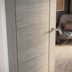 Internal Light Grey Fully Finished Ladder Door - detail view