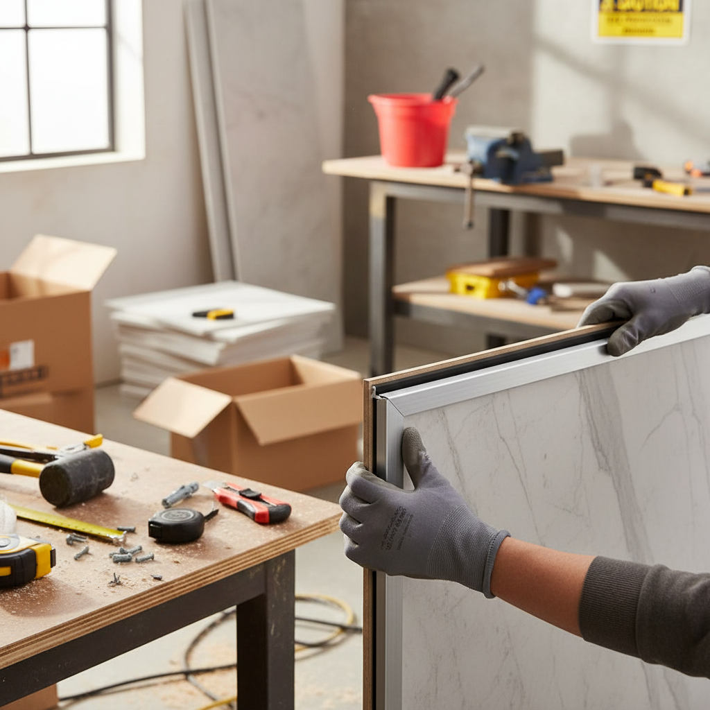 Premium Aluminium Outer Corner Trim for SPC Wall Panels - 2.6m Length for Enhanced Aesthetic